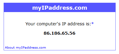 checking your ip address