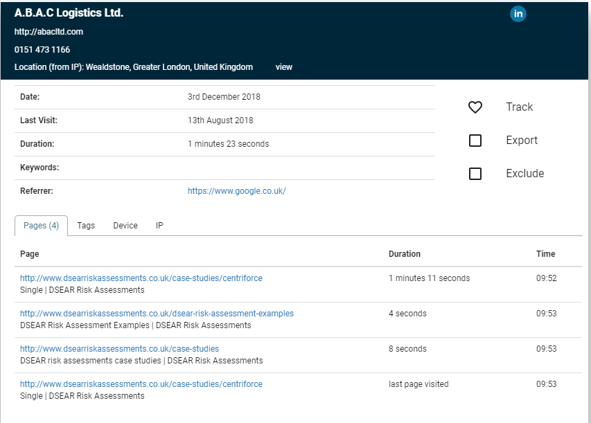 ip exclusions company example